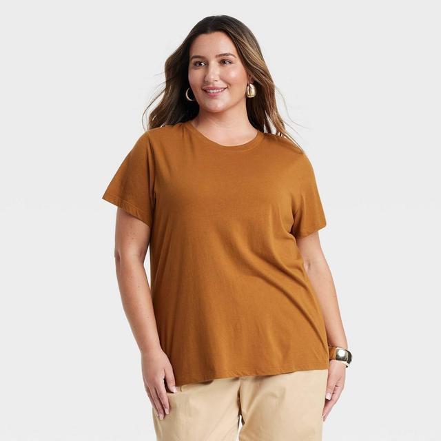 Womens Short Sleeve T-Shirt - A New Day Rust XXL Product Image