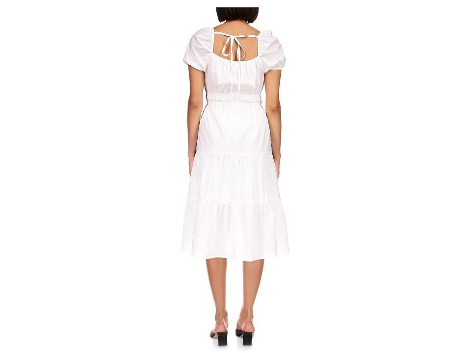 Sanctuary Tie Detail Midi Dress (Powdered Sugar) Women's Clothing Product Image