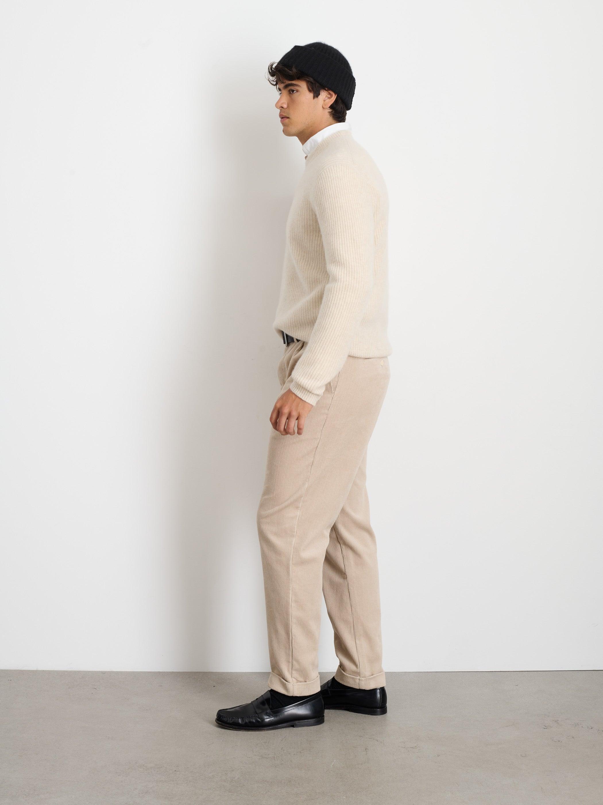 Standard Pleated Pant in Corduroy (Long Inseam) Male Product Image