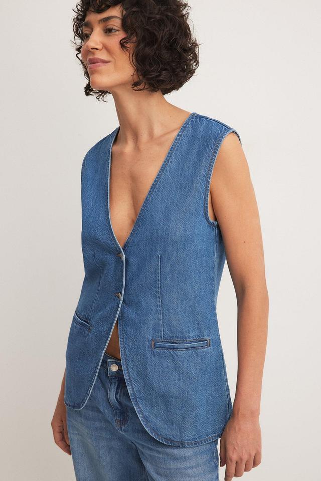 Soft Denim Vest Product Image