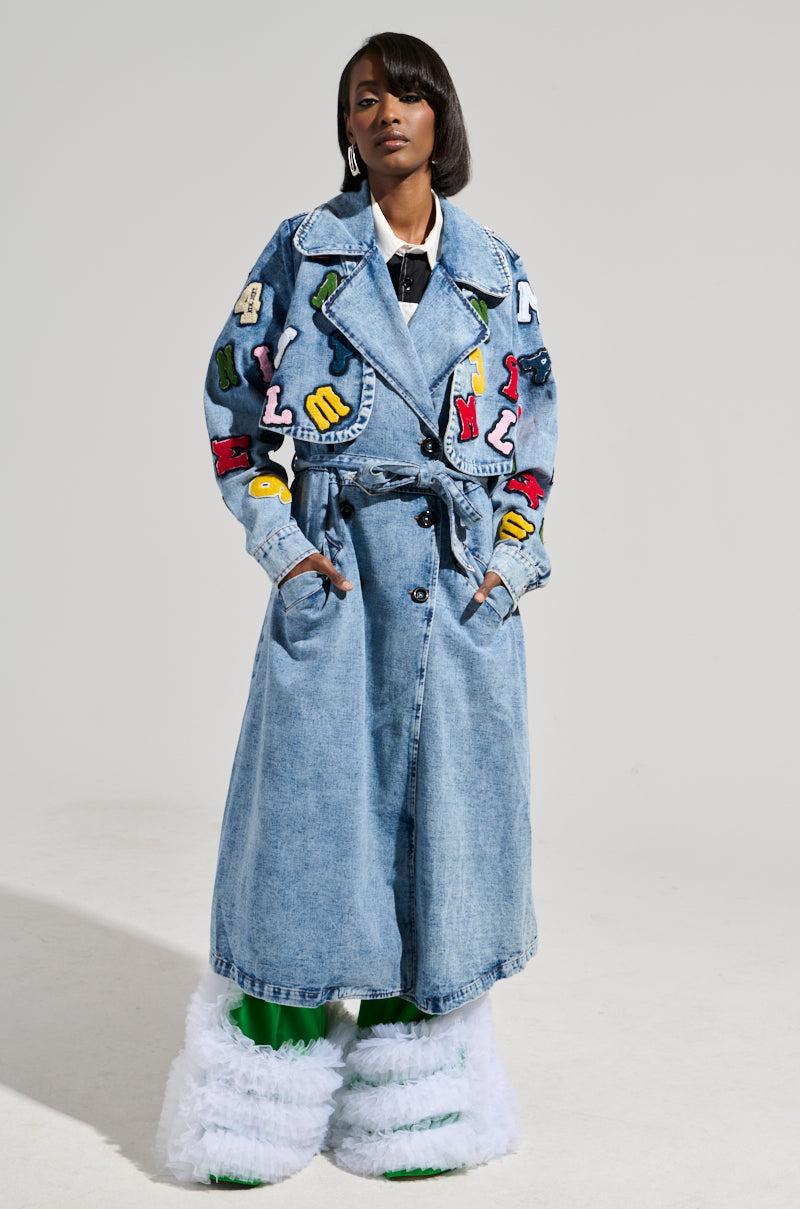 TAKE NOTES DENIM TRENCH Product Image