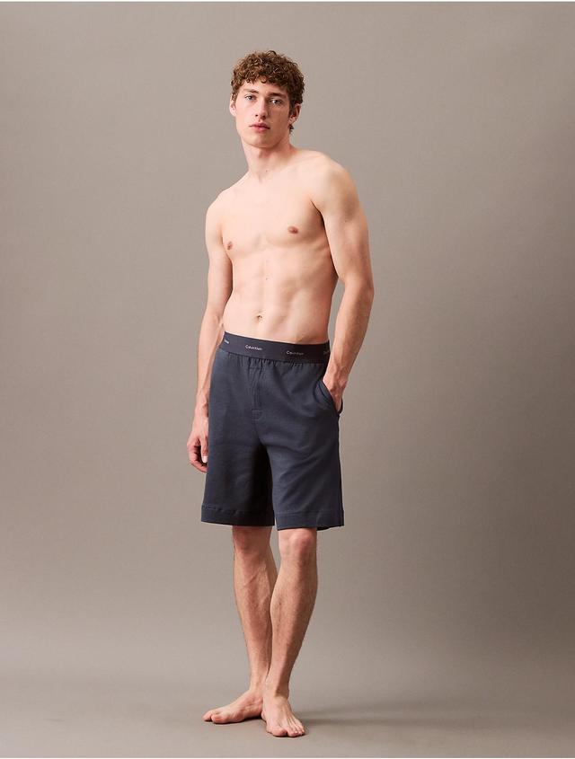 Calvin Klein Mens Terry Lounge Sleep Shorts - Grey - S Product Image