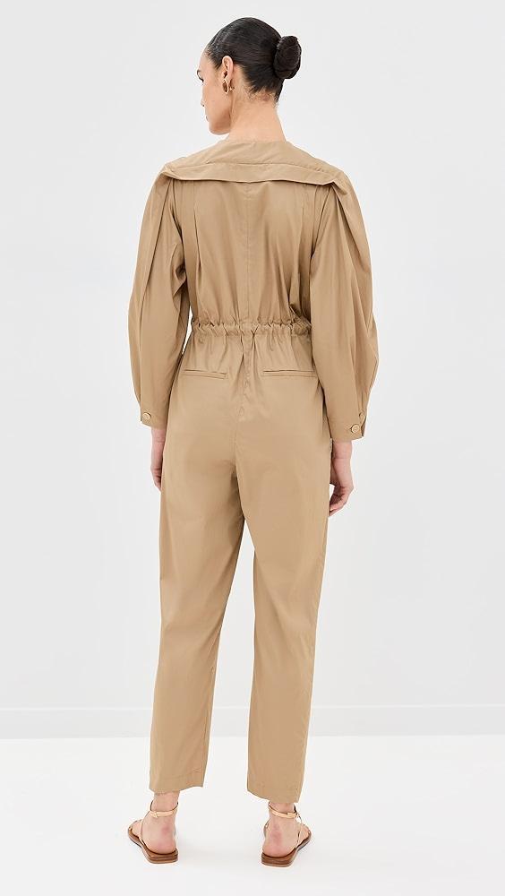 FARM Rio Brown Raglan Sleeve Jumpsuit | Shopbop Product Image