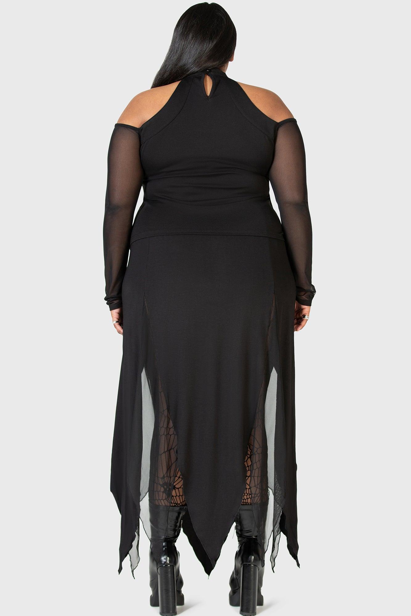 The Grimmer The Better Midi Skirt [PLUS] Female Product Image