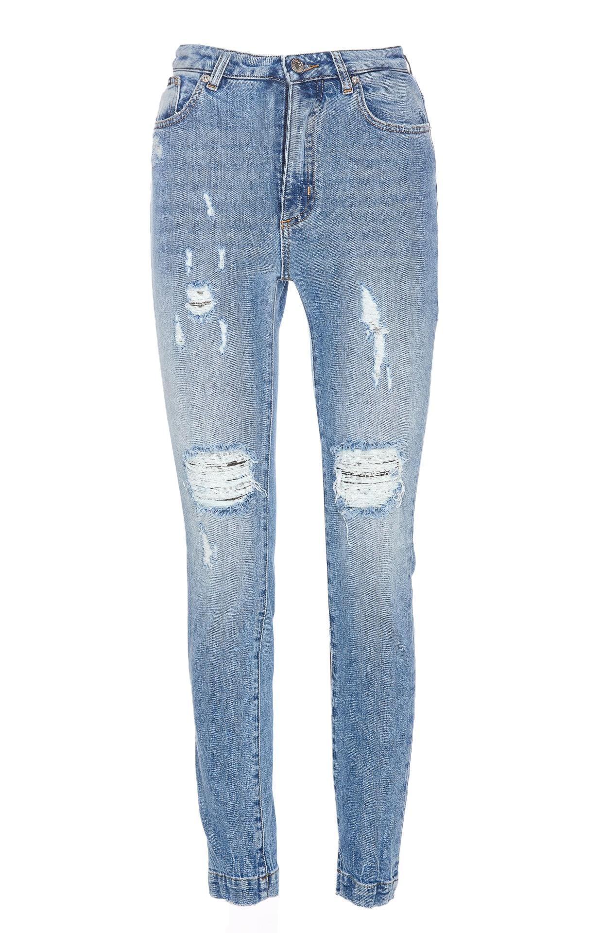 DOLCE & GABBANA Audrey Denim Jeans In Blue Product Image