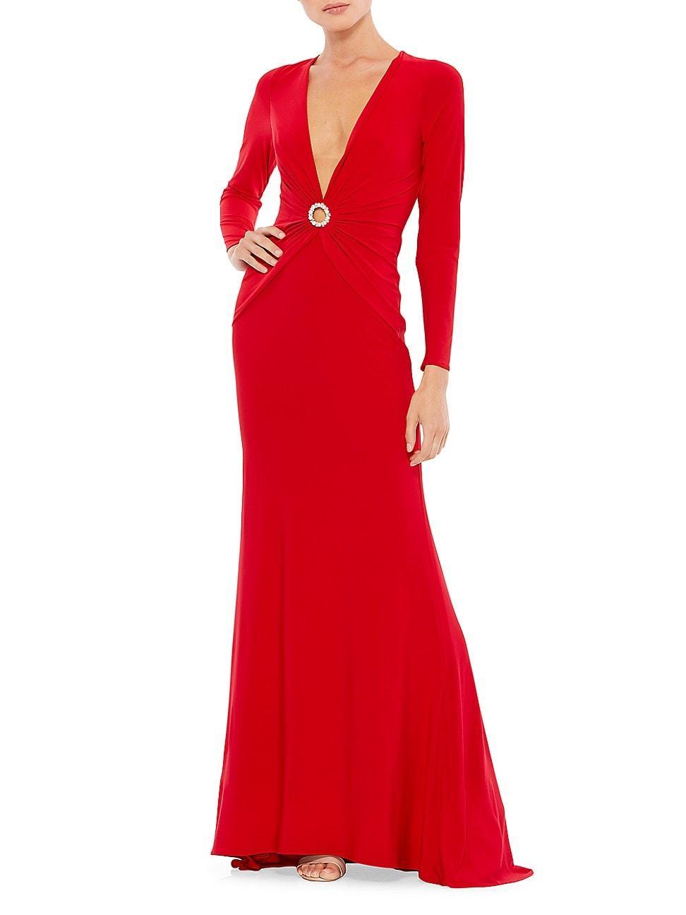 Womens Ieena Jersey Long Sleeve Gown Product Image