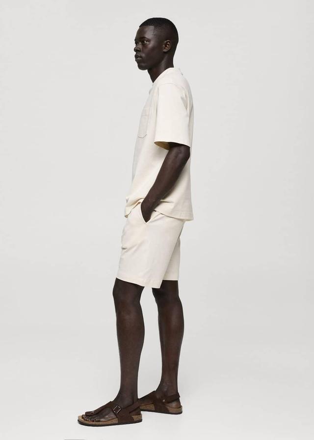 Mango Mens Drawstring Bermuda Shorts Product Image