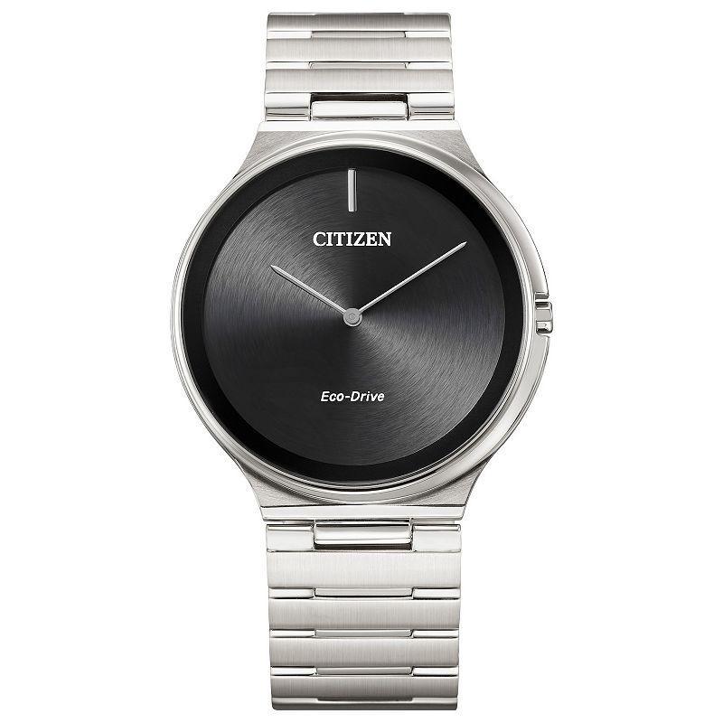 Citizen Eco-Drive Mens Stiletto Silver-Tone Stainless Steel Bracelet Watch - AR3110-52E Product Image