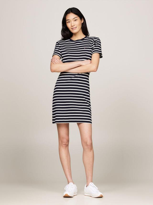 Tommy Hilfiger Women's Slim Fit Mini T-Shirt Dress Product Image