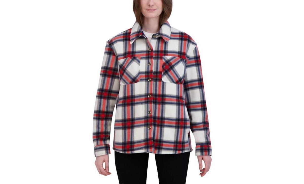 Hfx Womens Sherpa Fleece Lined Shirt Jacket Shacket Product Image