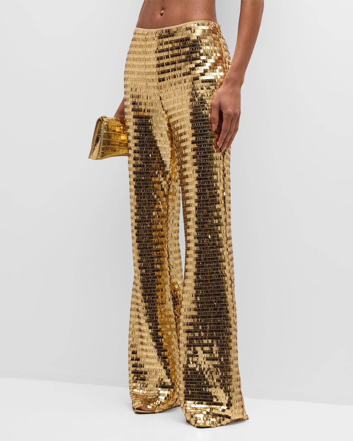 Womens Robo Sequin Mesh Pants Product Image