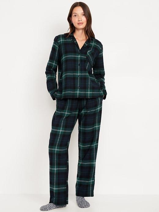 Flannel Pajama Set for Women Product Image