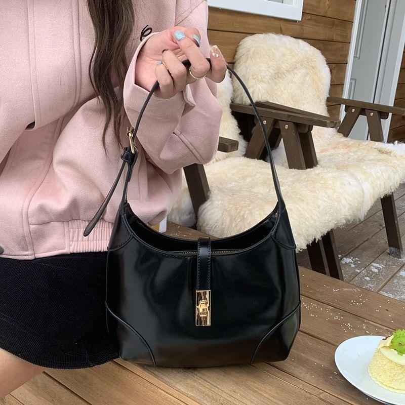 Faux Leather Shoulder Bag Product Image