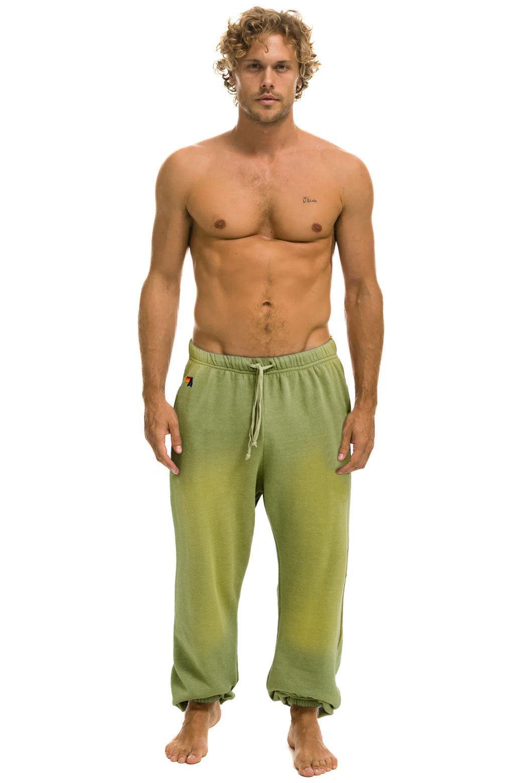 BOLT STITCH SWEATPANTS - FADED ARMY Male Product Image