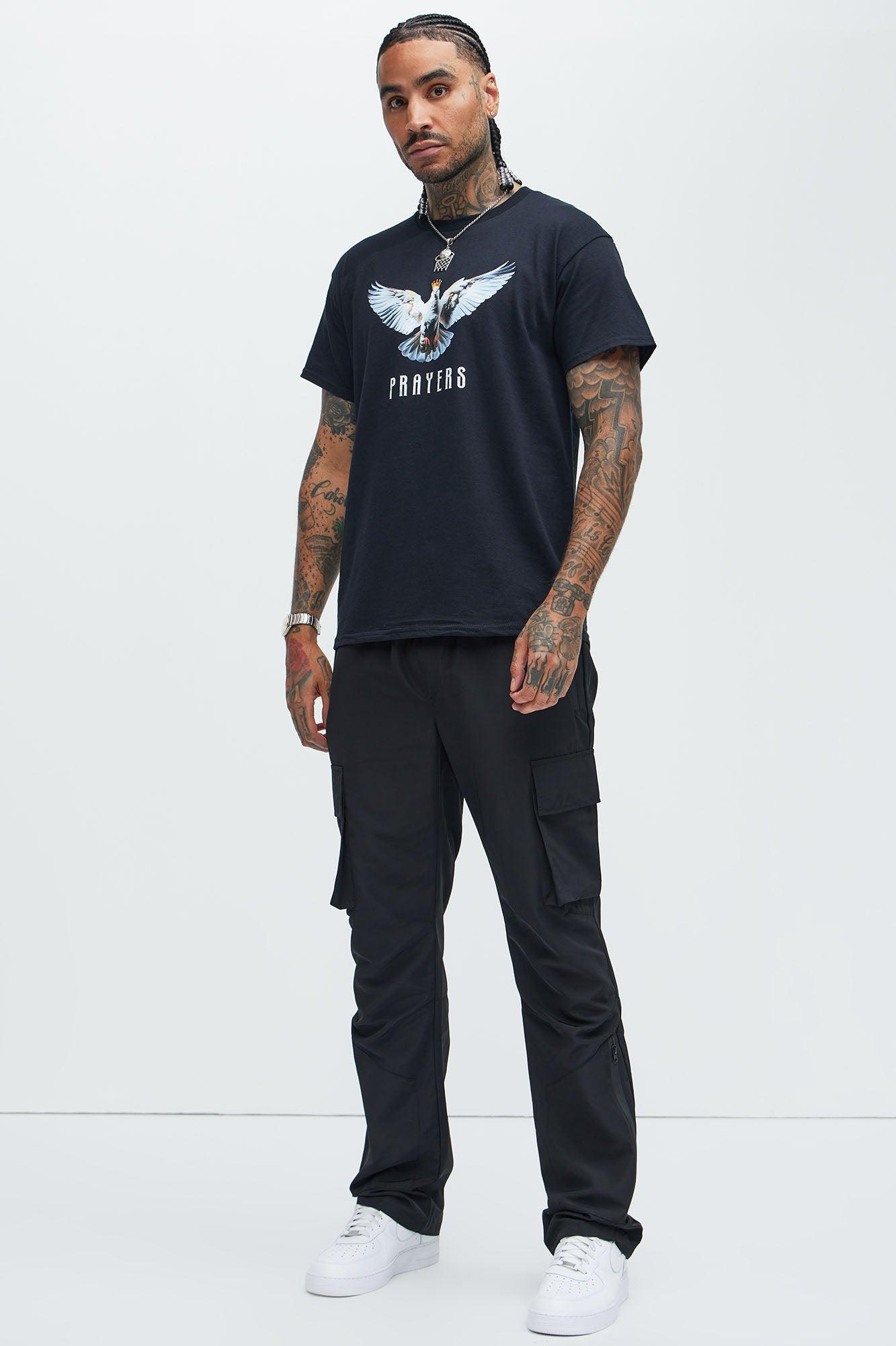 Take Me On Cargo Nylon Pants - Black Product Image