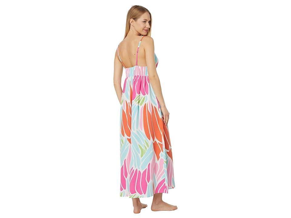 Natori Papillon Cup Gown (Bright Coral) Women's Pajama Product Image