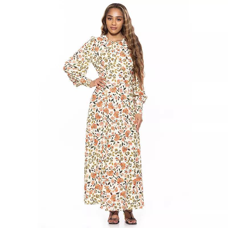 Womens ALEXIA ADMOR Yesenia Flowy Long Sleeve Maxi Dress Product Image