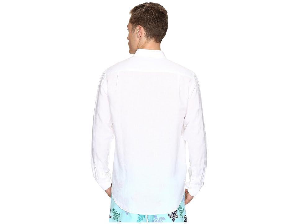 Vilebrequin Linen Long Sleeve Button Up Men's Swimwear Product Image