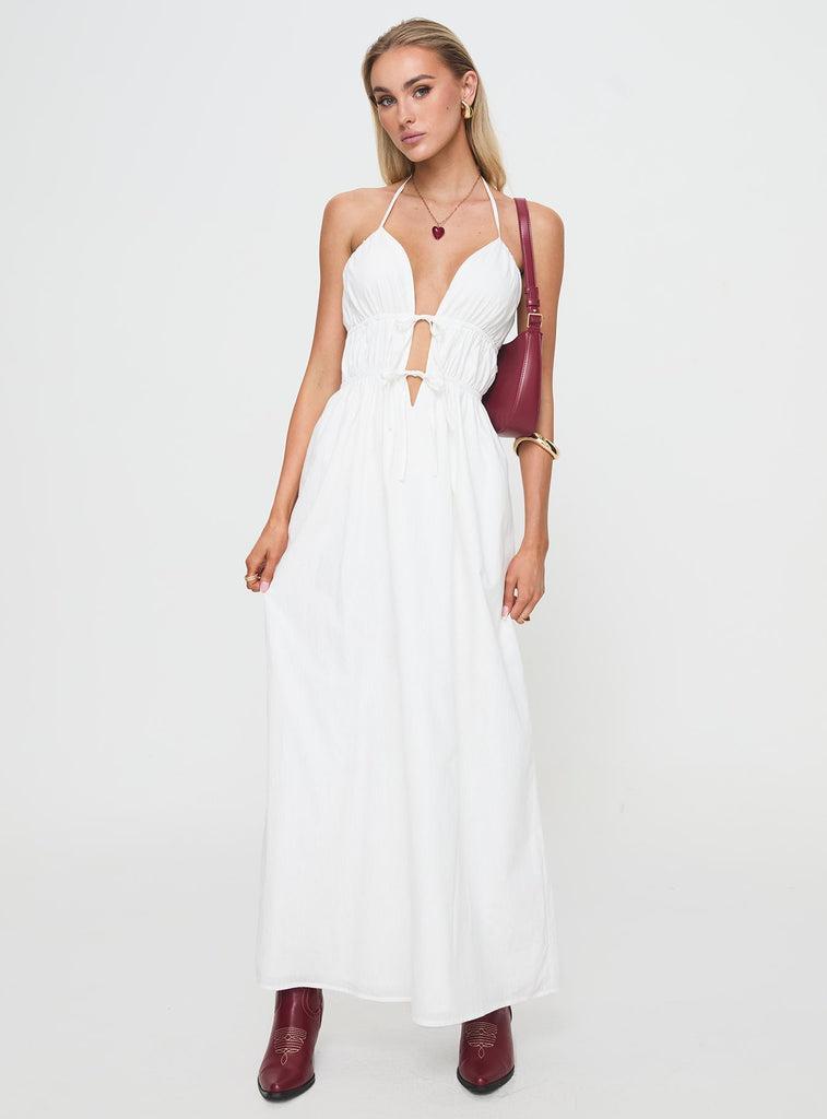 Dalston Maxi Dress White Product Image