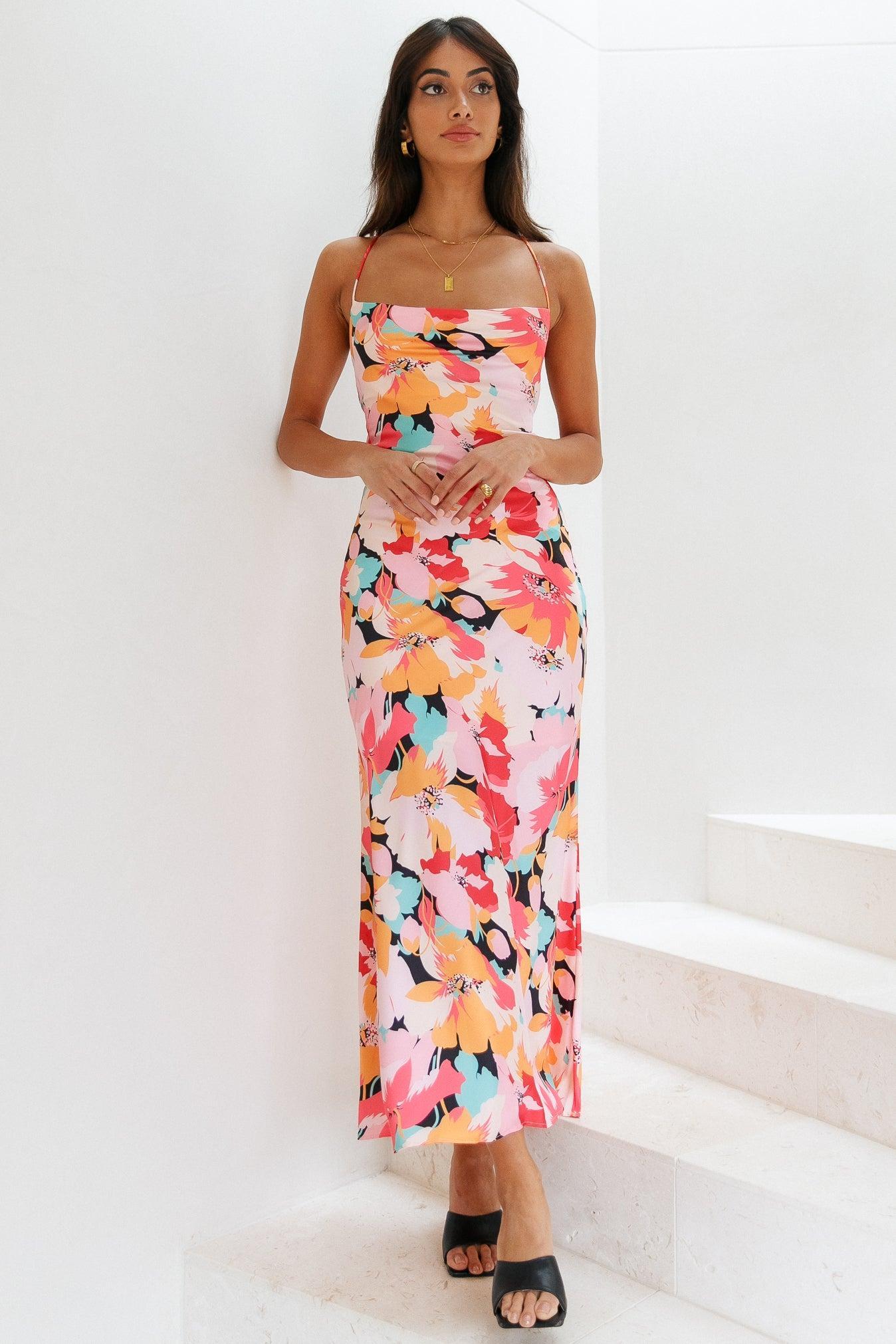 Floating Mind Maxi Dress Floral Product Image