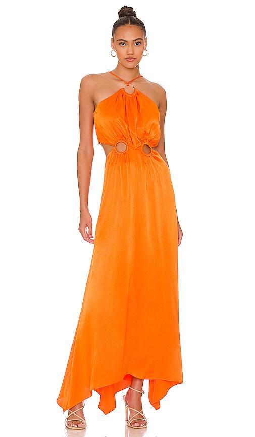 ELLIATT Visitant Maxi Dress in Orange. - size M (also in S, XL, XS, XXS) Product Image