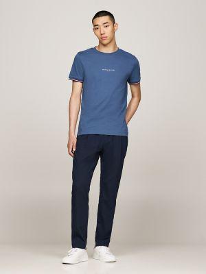 Slim Fit Tommy Logo Tipped T-Shirt Product Image