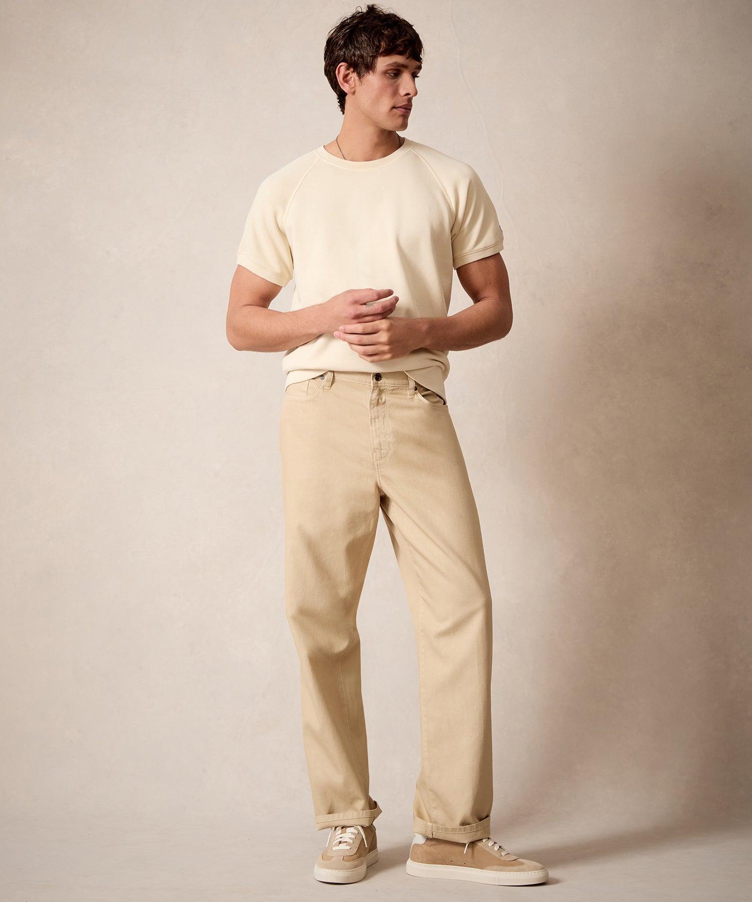 Relaxed Fit 5-Pocket Cotton Linen Pant Product Image