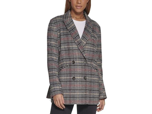 Womens Levis Relaxed Shacket Blazer Red Houndsto Product Image