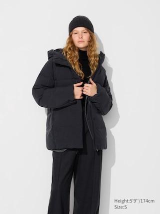 Womens Seamless Down Short Coat Black Small UNIQLO US product image