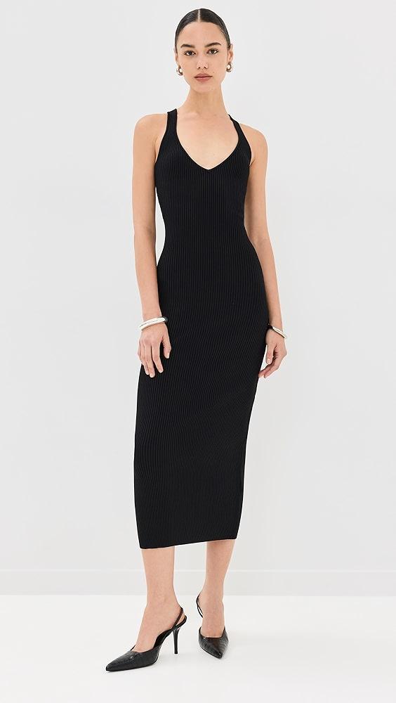 Good American Virgo Rib Sleeveless Dress | Shopbop Product Image