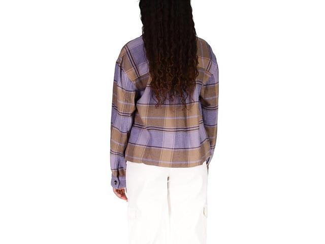 Sanctuary Startstruck Shacket (Violet Plaid) Women's Clothing Product Image