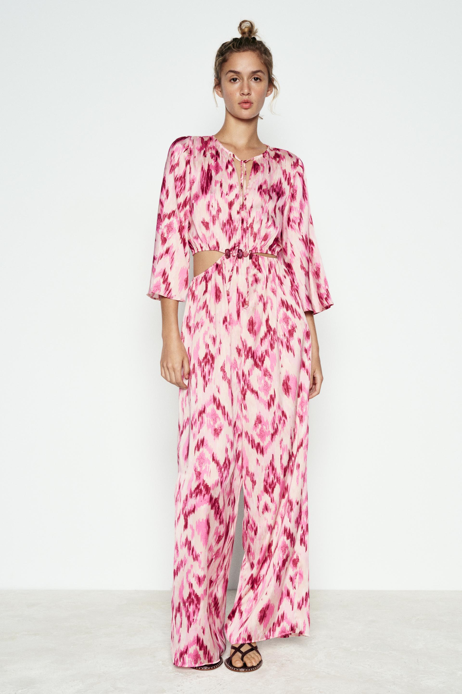 CUT OUT PRINTED JUMPSUIT Product Image