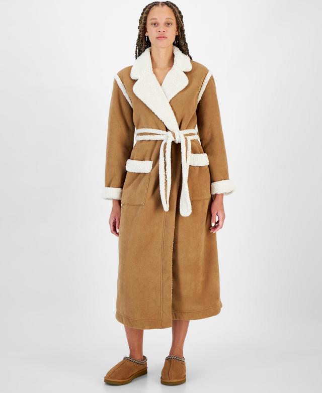 Ugg Womens Notch-Lapel Tie-Waist Classic Robe Product Image