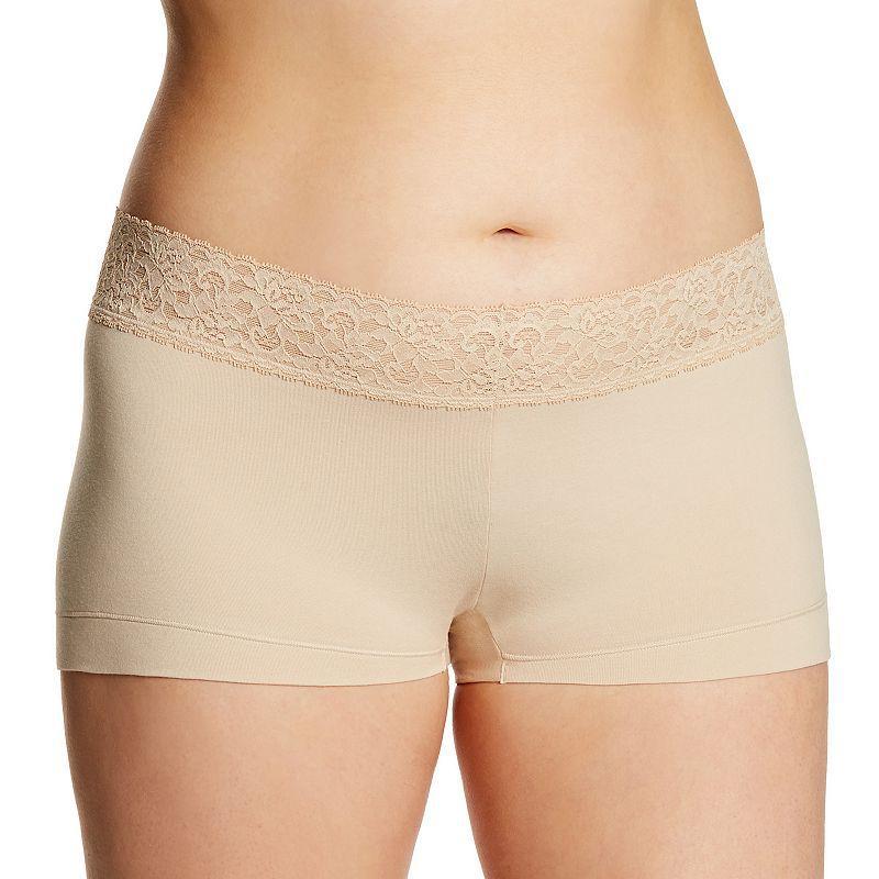 Maidenform Dream Cotton Lace-Trim Boyshort Underwear 40859, Womens Product Image