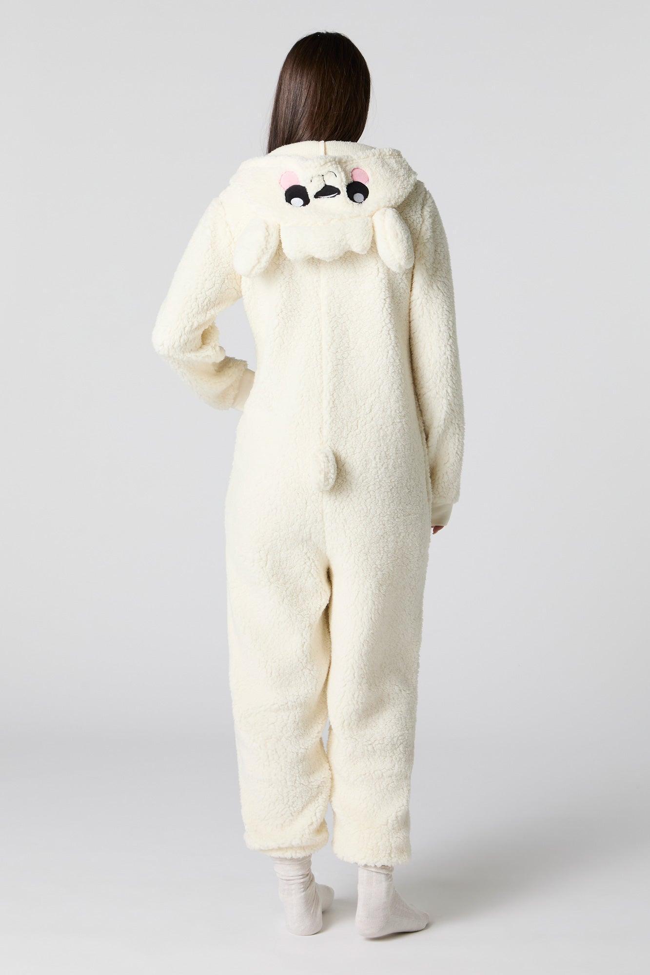 3D Sheep Sherpa Onesie Female Product Image