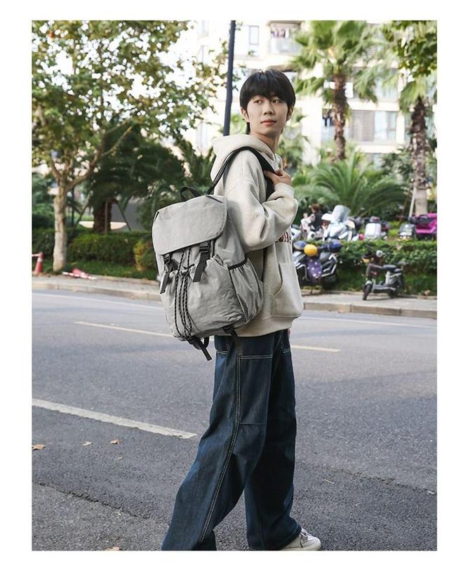 Multi-Pocket Drawstring Backpack Product Image