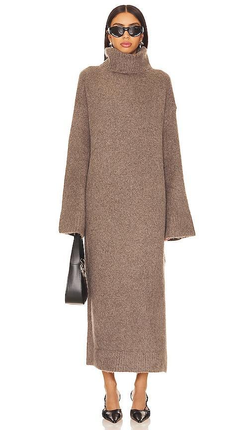 SNDYS Willow Sweater Dress in Grey. Size L, M, XL, XS, XXL. Product Image