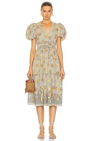 Ulla Johnson Eloisa Dress in Grey Product Image