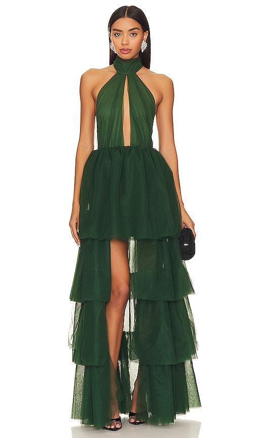 Lovers and Friends Justine Maxi Dress in Forest Green Product Image