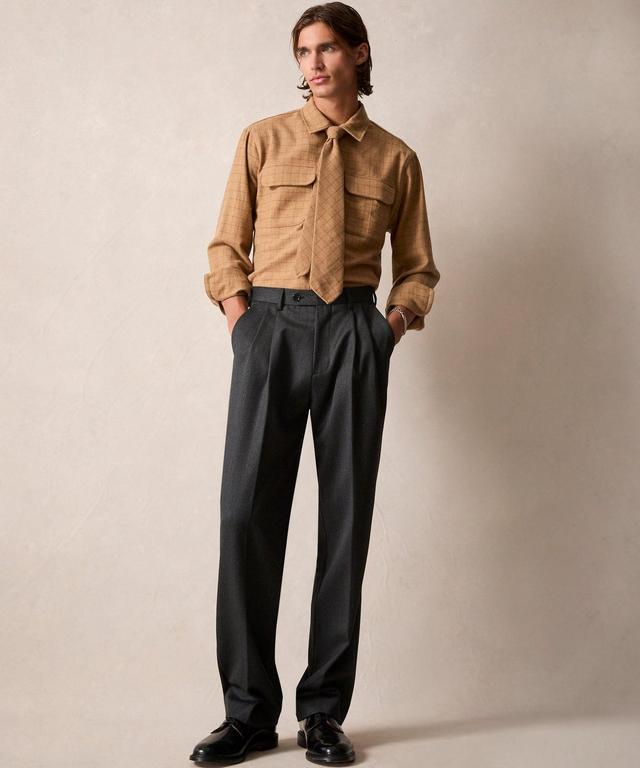 Italian Wool Field Overshirt Check Product Image