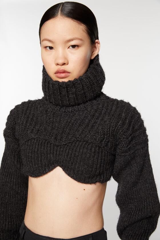 Cropped high neck knit Product Image