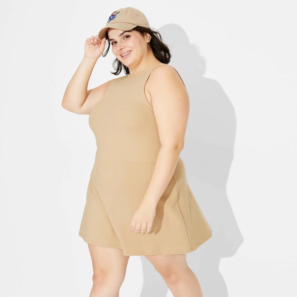 Womens Game Day ButterBliss Mini A-Line Dress - Wild Fable Gold 4X Product Image