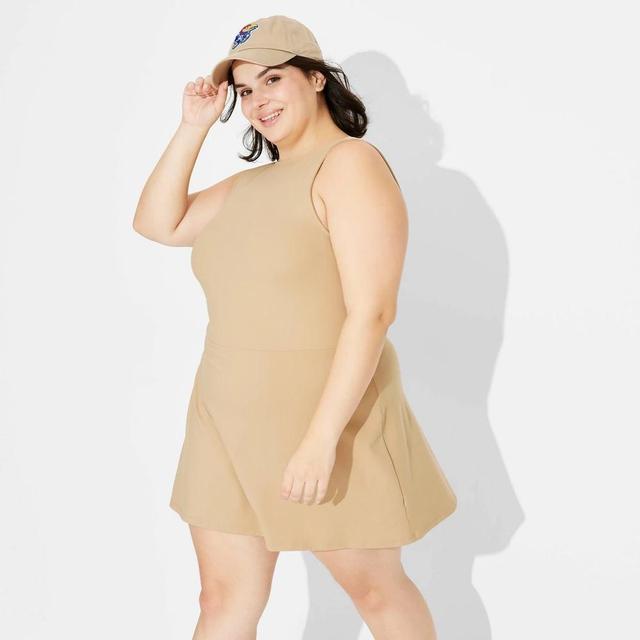 Womens Game Day ButterBliss Mini A-Line Dress - Wild Fable Gold 4X Product Image