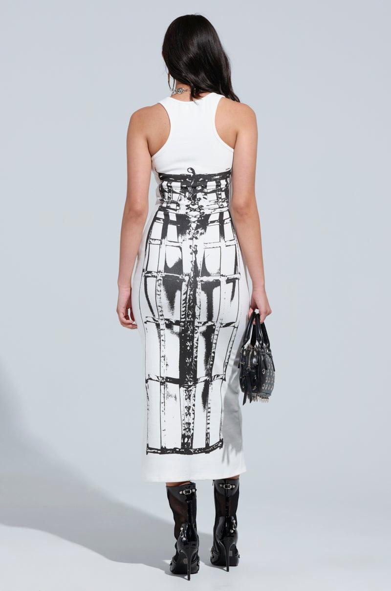 BREAK FREE PRINTED MIDI DRESS Product Image