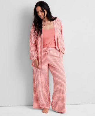 Women's 3-Piece. Fluid-Knit Pajama Set, Created for Macy's Product Image