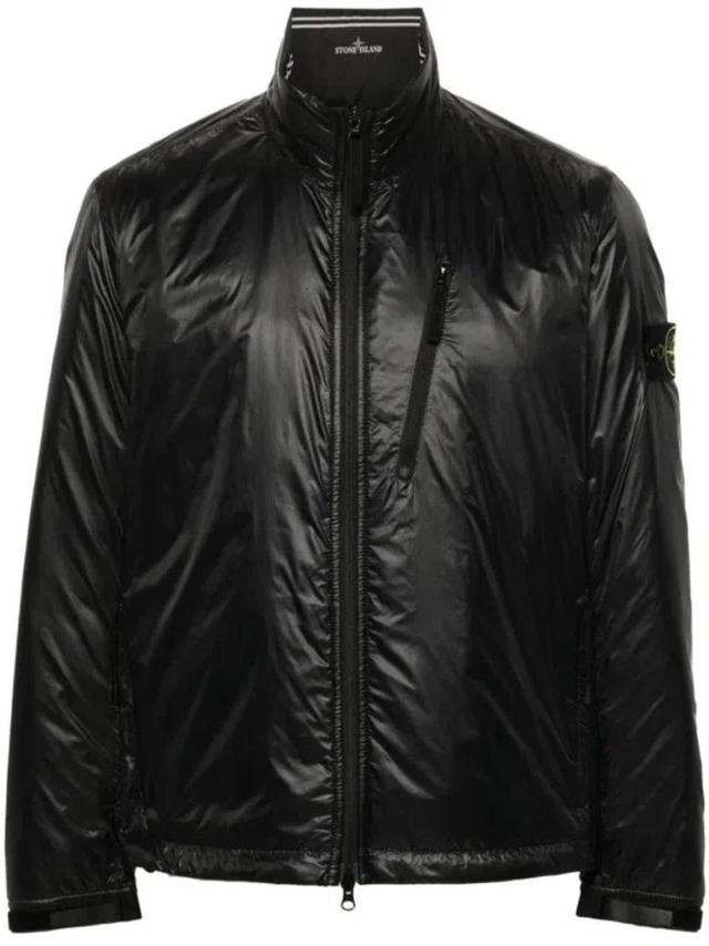 STONE ISLAND Compass-badge Lightweight Padded Jacket In Black Product Image