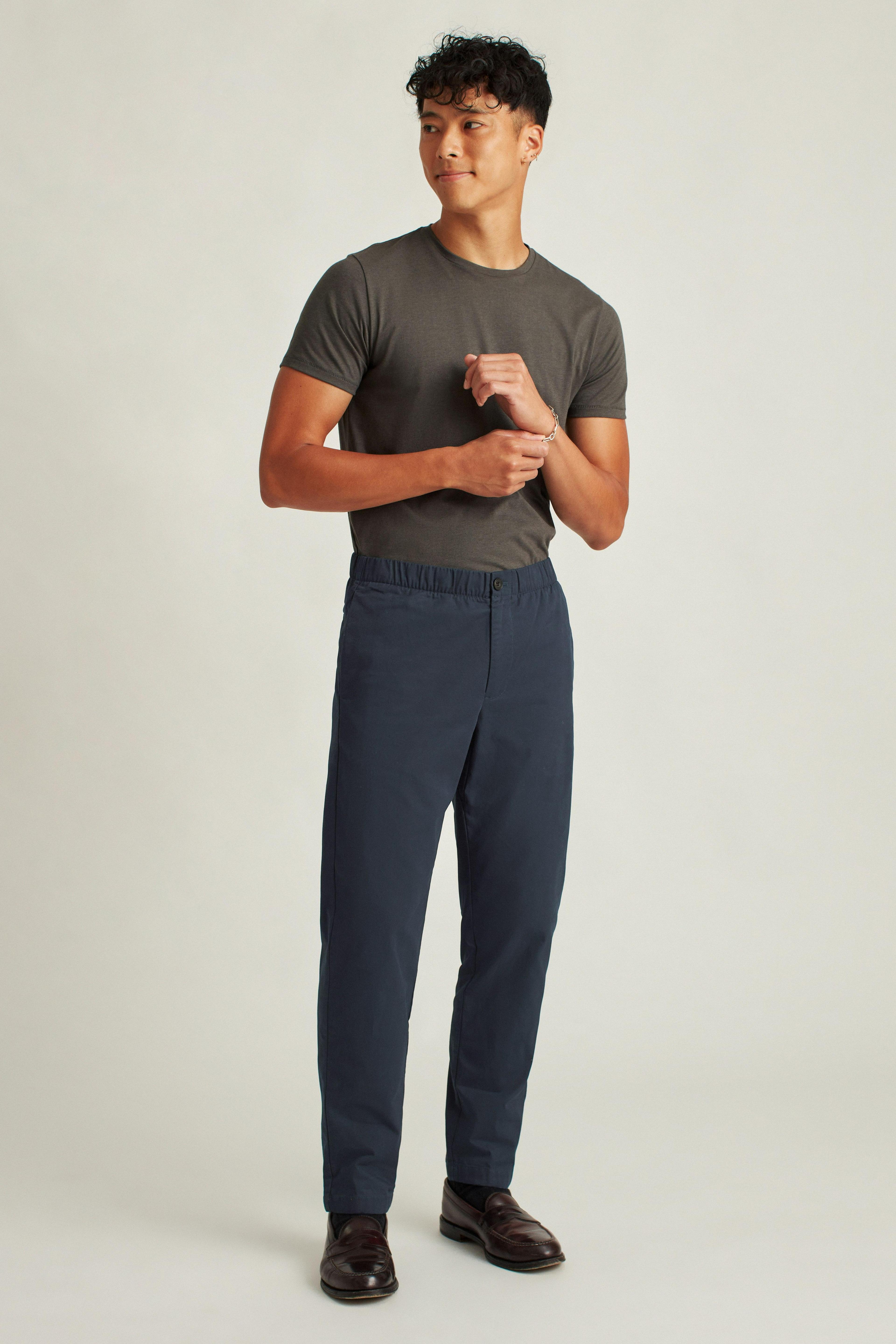 Flannel Lined Drawstring Chinos Product Image