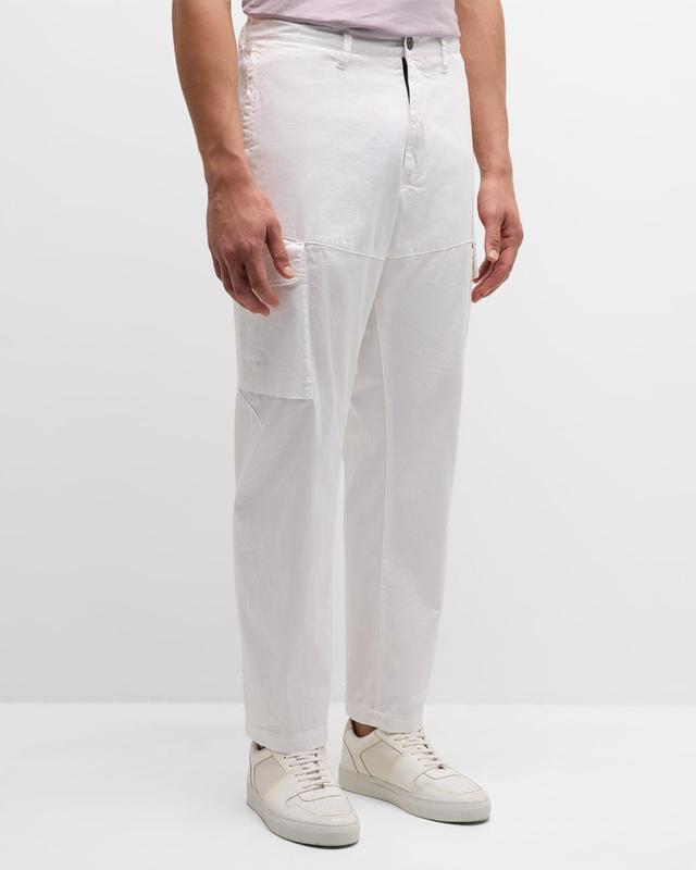 Stone Island 319F1 Ghost Weatherproof Cotton Canvas Cargo Pants Product Image