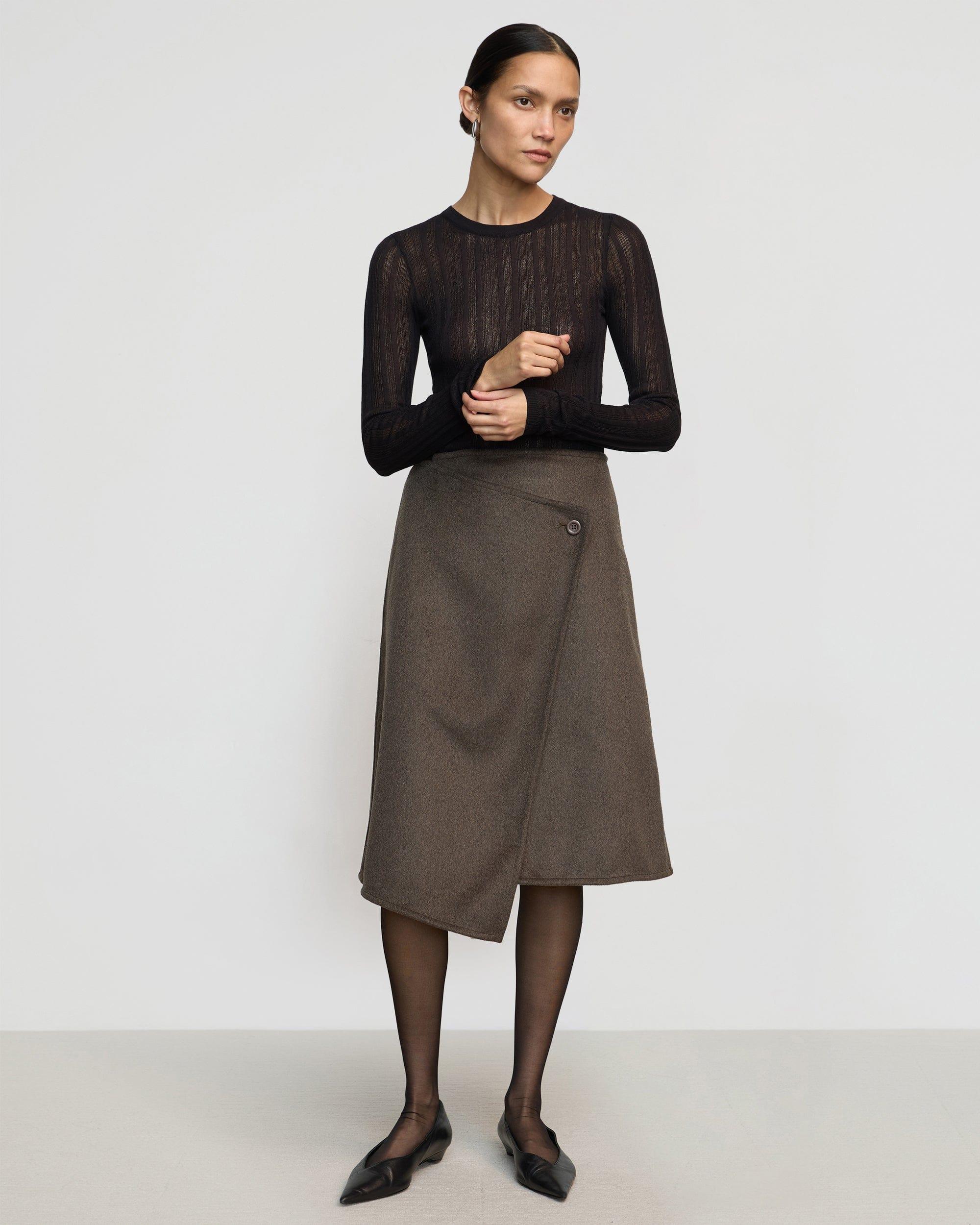 Sadie Asymmetric Wrap Skirt Product Image