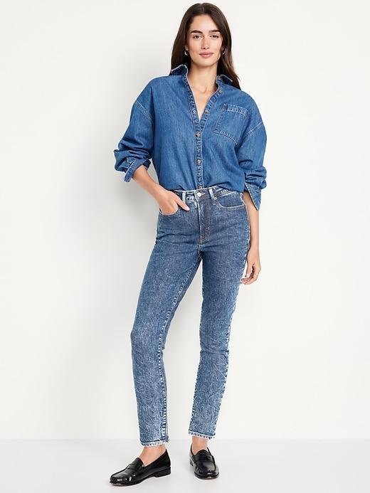 High-Waisted OG Straight Ankle Jeans Product Image